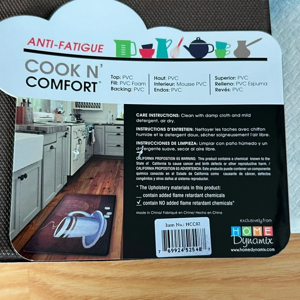 Home Dynamix Cook N Comfort Floor Mat 20x32 Red New Christmas Truck HCC02